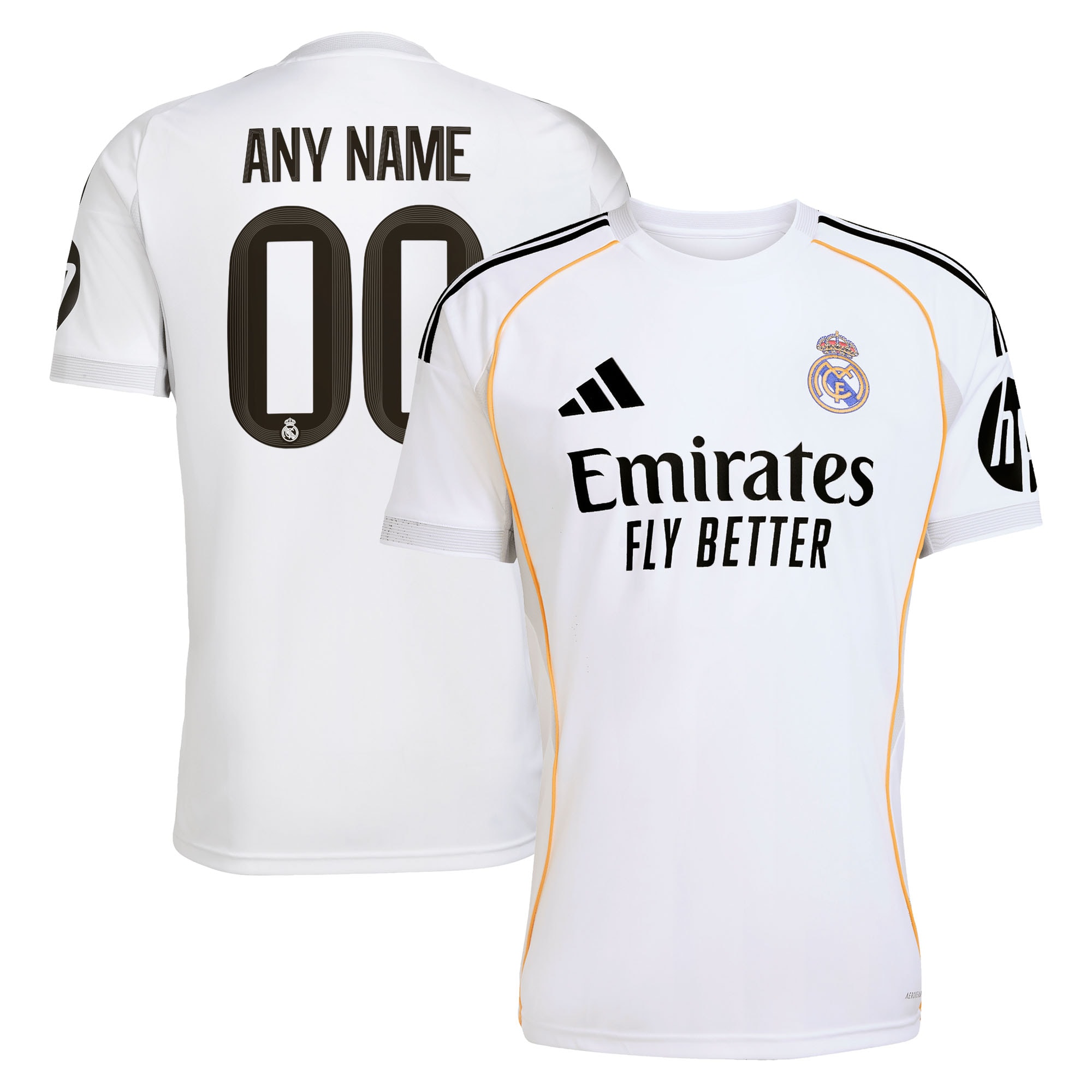 [JED] Youth Real Madrid 2025/26 Home Replica Custom Jersey - White