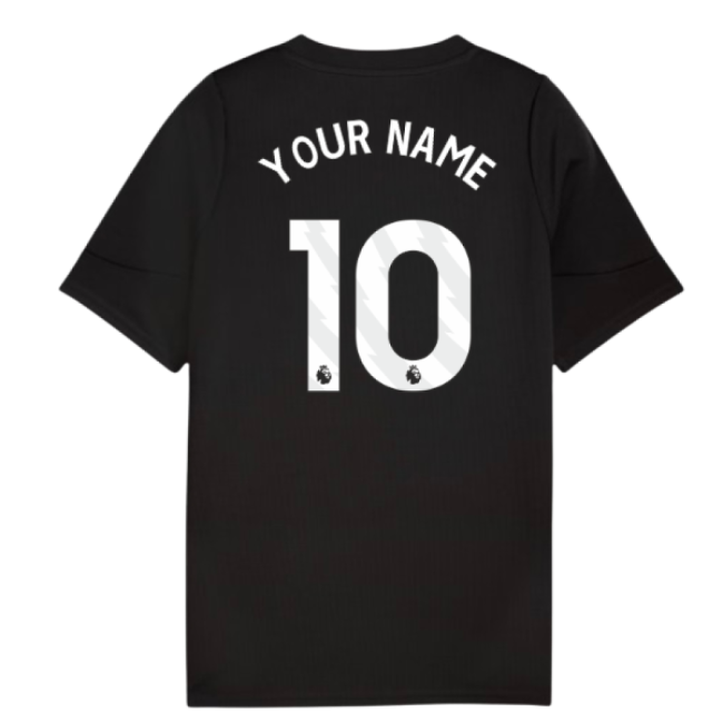 retro 2025-2026 Man City Training Jersey (Black) - Kids (Your Name)
