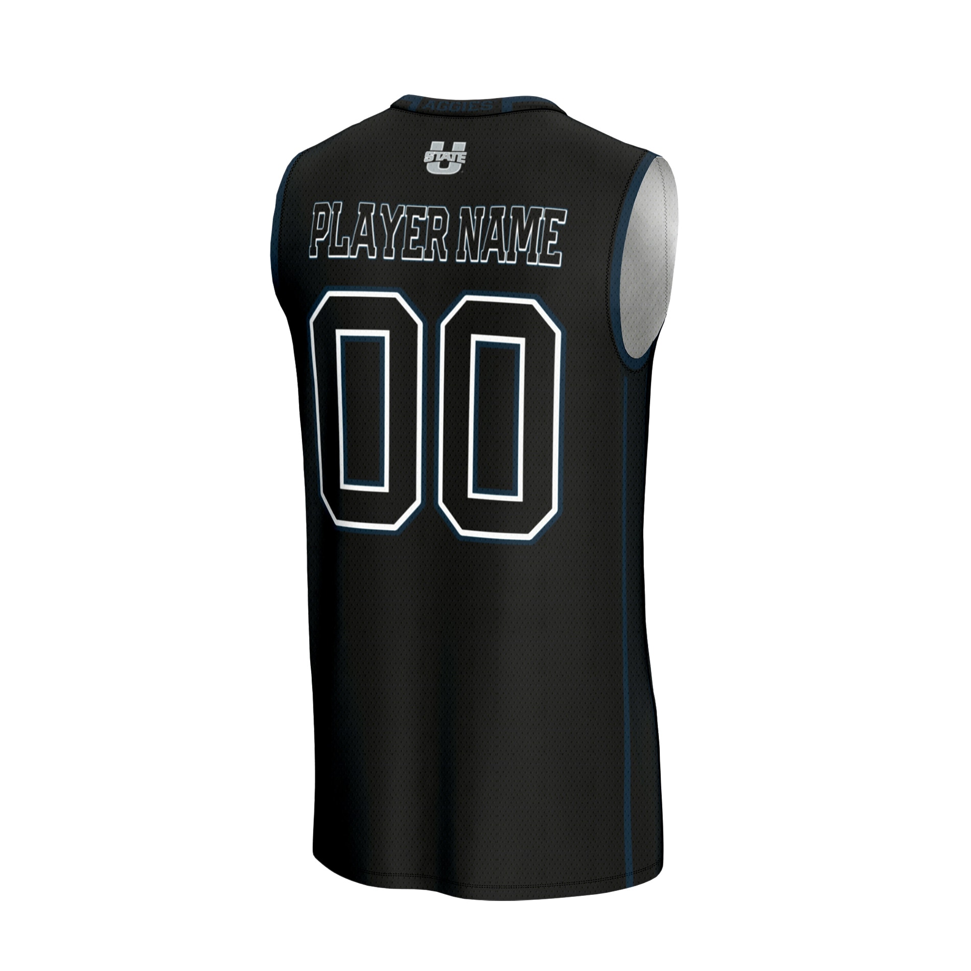[NJP] Utah State Aggies GameDay Greats Youth NIL Pick-A-Player Lightweight Men's Basketball Jersey - Black