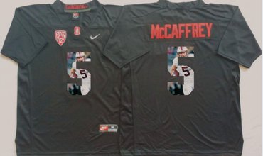 Men's None Black 2024 embroidered Christian Mc #5 game day Jersey