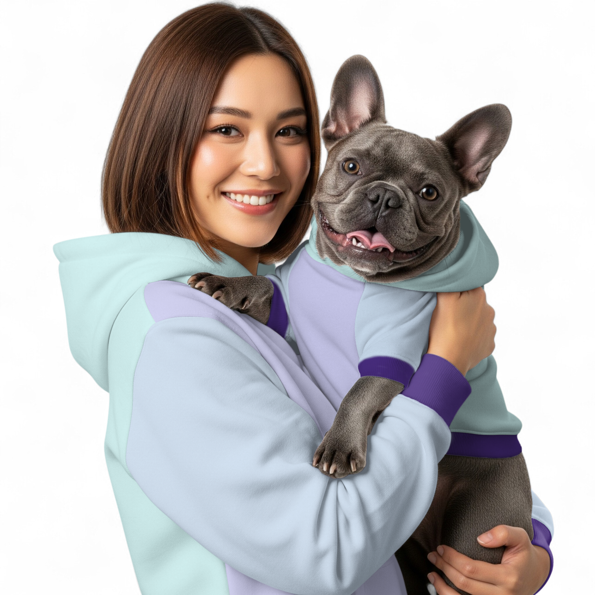 Frenchie-Fan Street-Ready Bella - Human Hoodies for Casual Outings