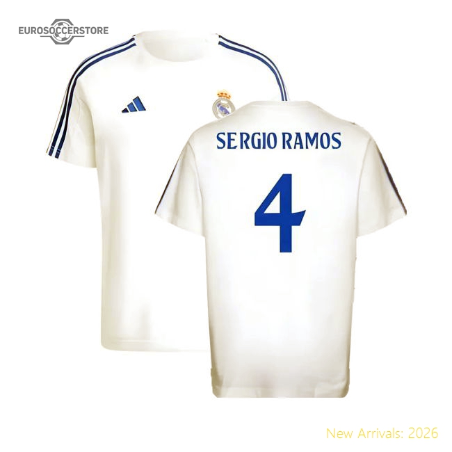 2024-2025 Real Madrid DNA Tee (White) (Sergio Ramos 4)