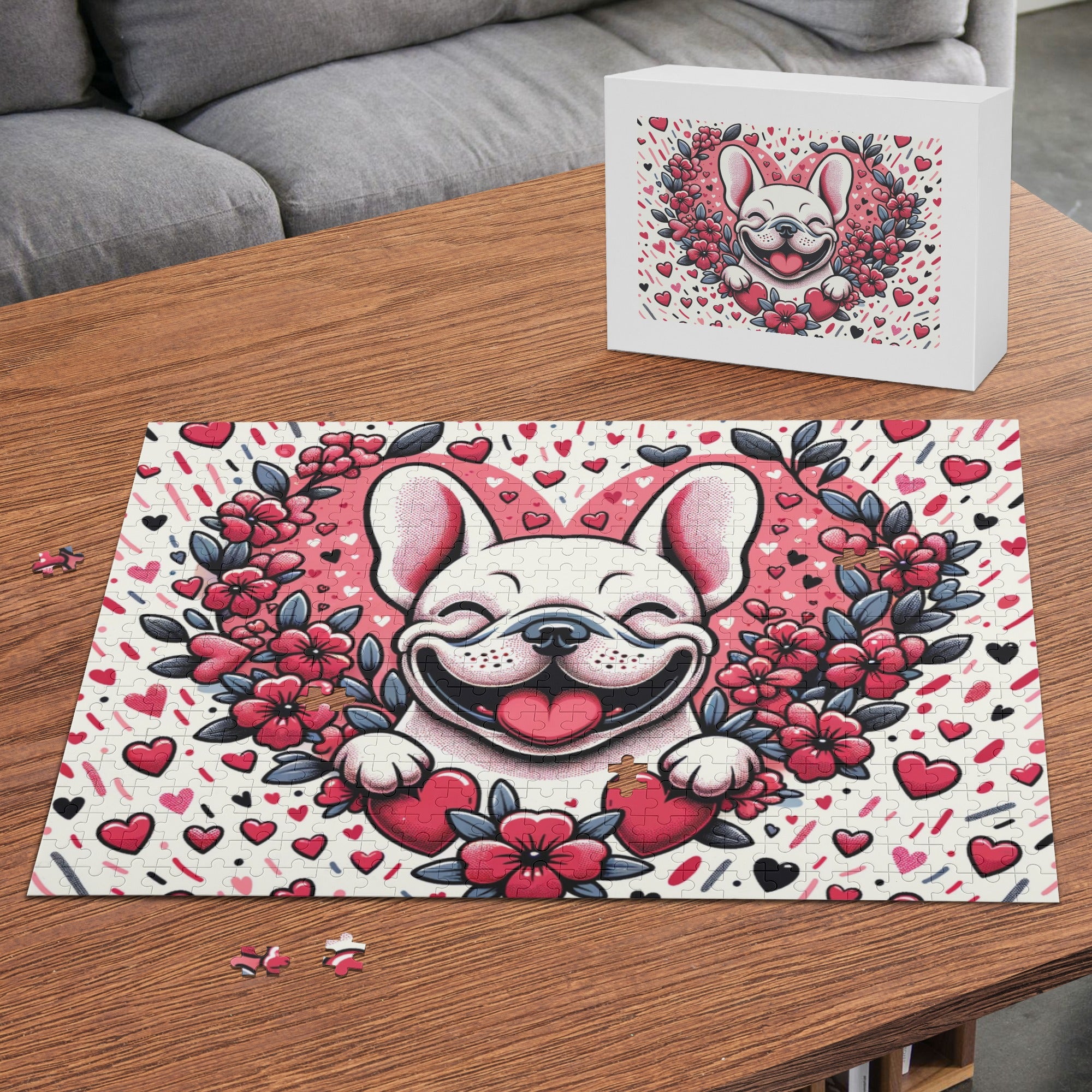 Fashion-Forward Stella - 500-piece Wooden Puzzle for Pet Enthusiasts