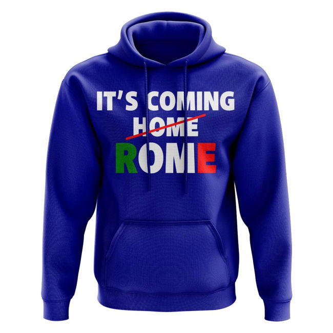Italy Its Coming Rome Hoody (Royal) Worldcup Official Quality
