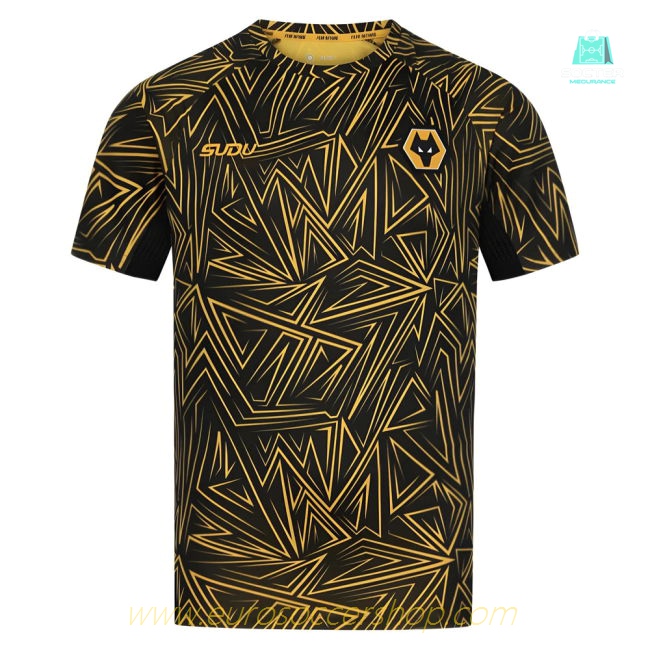 2025-2026 Wolves Home Pre-Match Shirt (Black)
