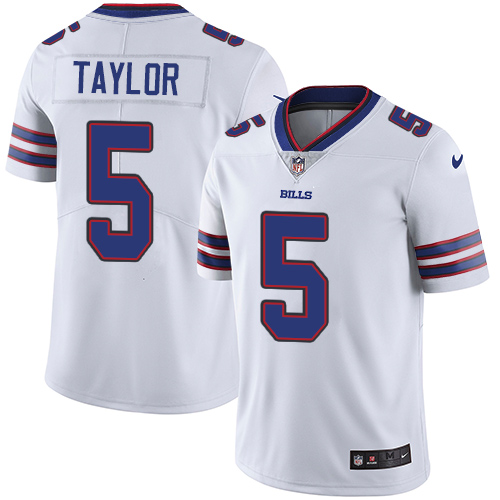 NFL BUF Bills #5 Tyrod Taylor White Limited Jersey - High Quality