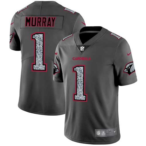 Authentic NFL Arizona Cardinals #1 Kyler Murray Gray Fashion Jersey