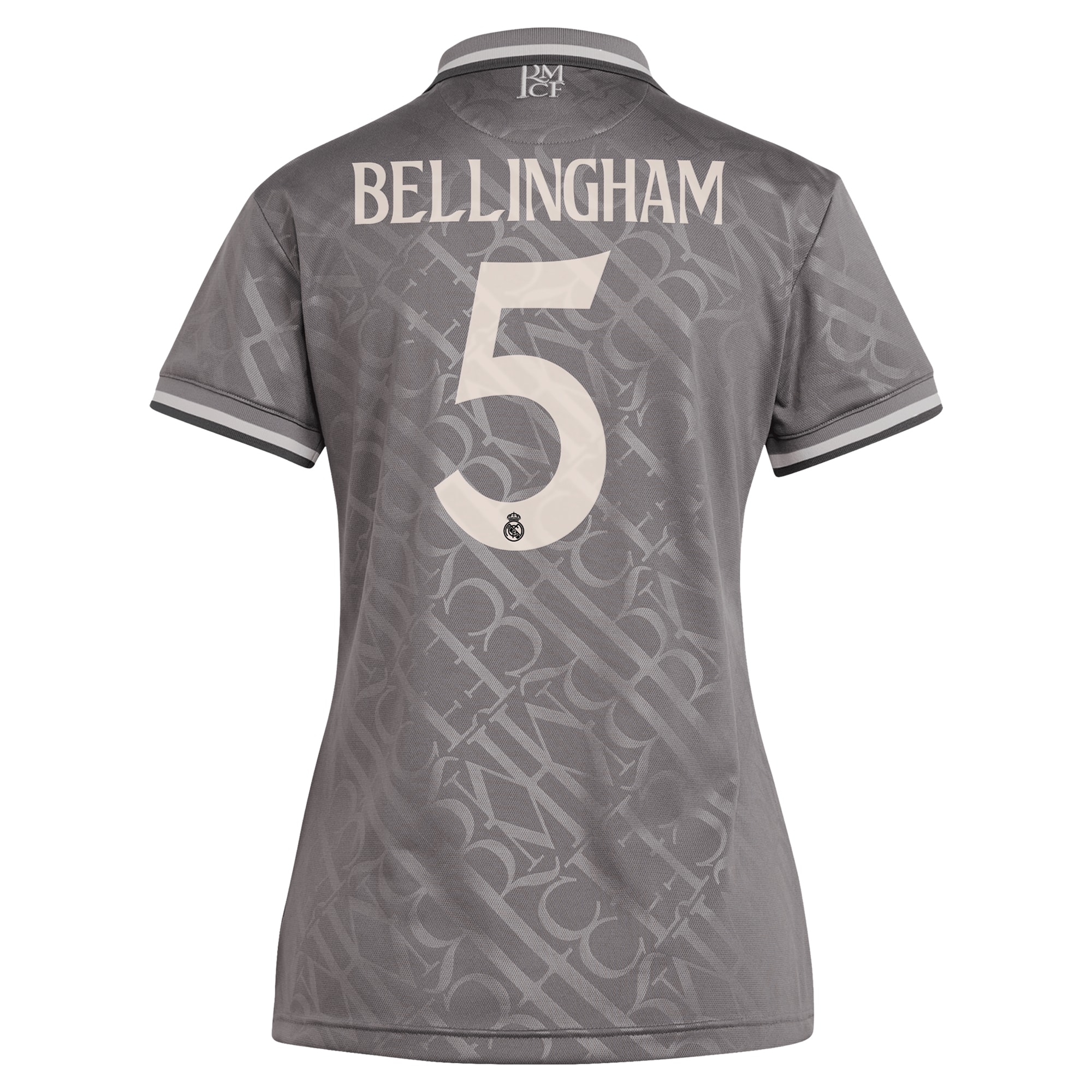 [SJH] Jude Bellingham #5 Real Madrid Originals Women's 2024/25 Third Replica Player Jersey - Charcoal