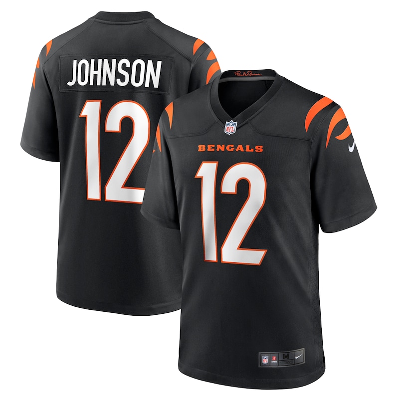 None Tyron Johnson Cincinnati Bengals Vintage Game Jersey Football App