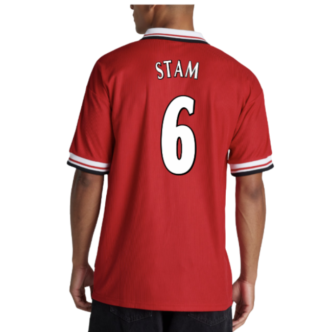 Stam 6 Authentic Replica Man Utd Home Replica Jersey for Adults