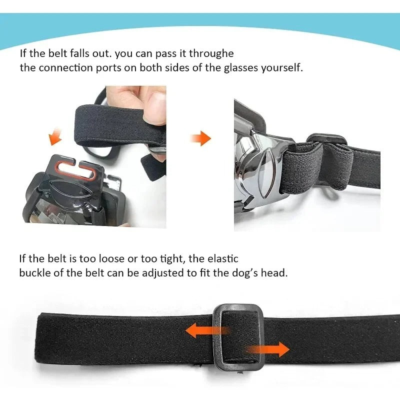 Bulldog Goggles – Windproof Uv Protection Dog Sunglasses Outdoor Use