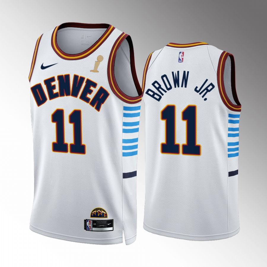 Nuggets White Denver Nuggets #11 Jersey - Value-Priced Game Day Wear