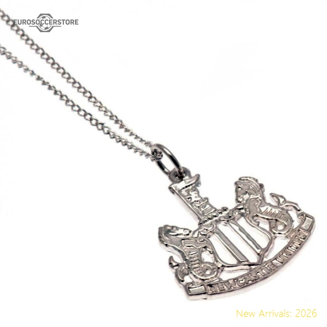 Premium Newcastle United Fc Sterling Silver Pendant & Chain - Premium
