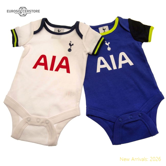Excellent Thfc Hotspur Fc 2 Pack Bodysuit 12-18 Mths Lg