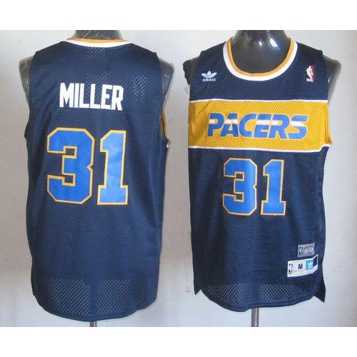 Blue MIL Indiana Pacers #31 Mitchell And Ness High-Quality Jersey