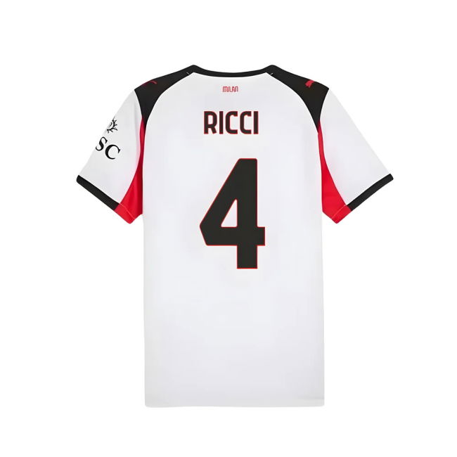Milan Official 2025-2026 Away Shirt (Ricci 4) | Breathable