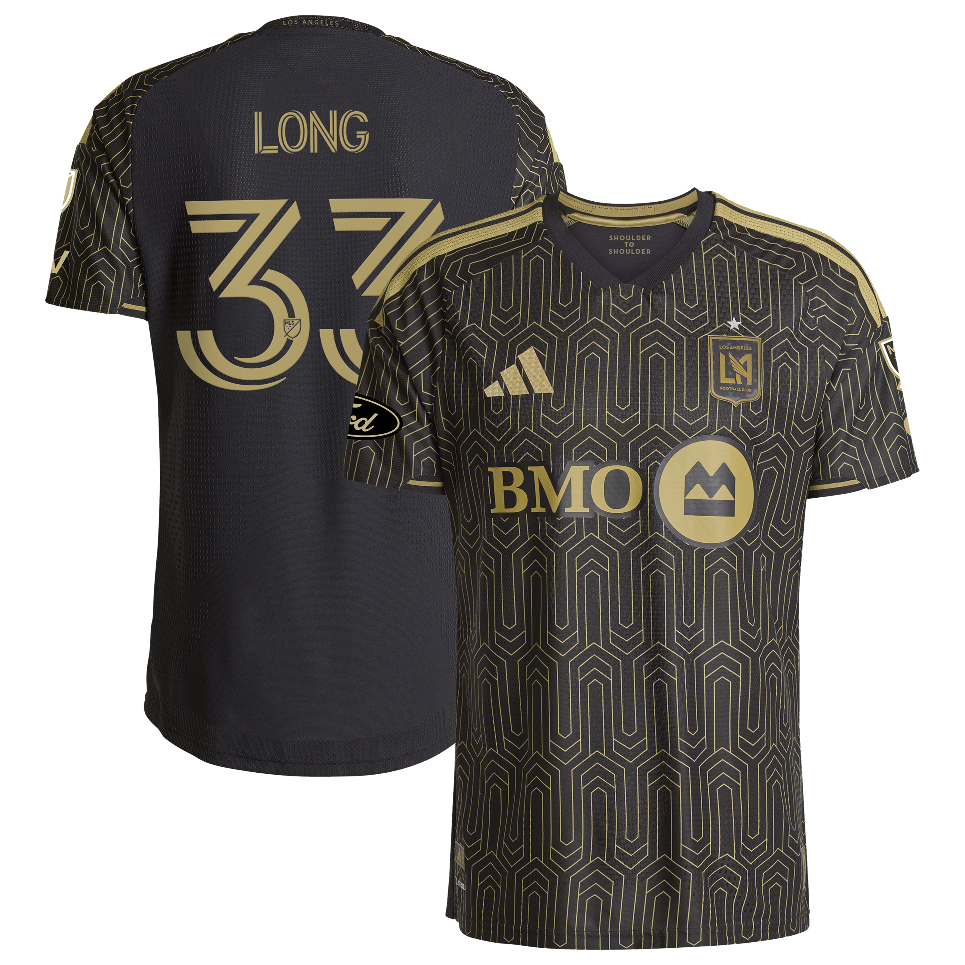 [SJH] Aaron Long LAFC 2026 Primary Kit On-Field Authentic Jersey - Black