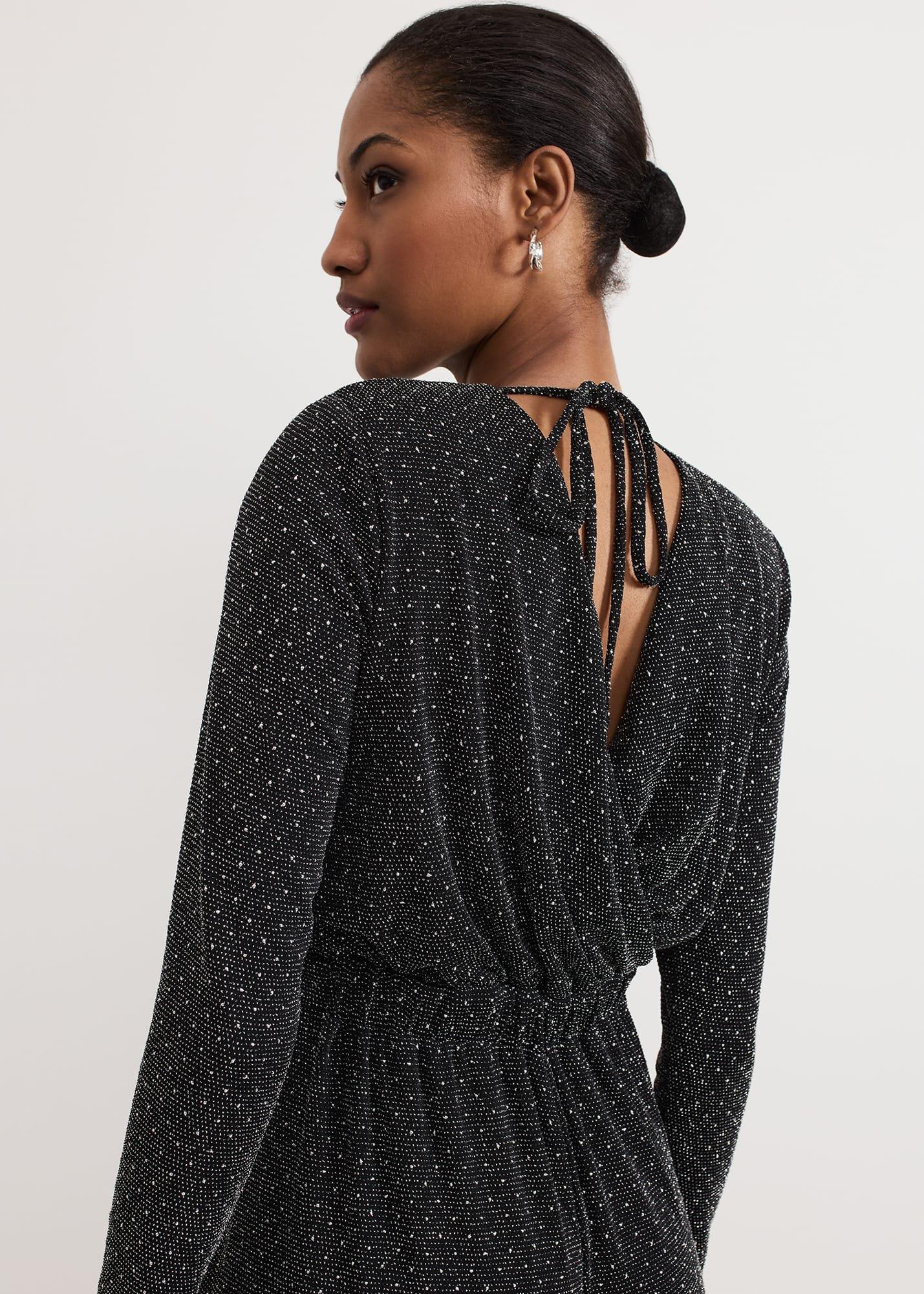 Sasha Black Sparkle Jumpsuit
