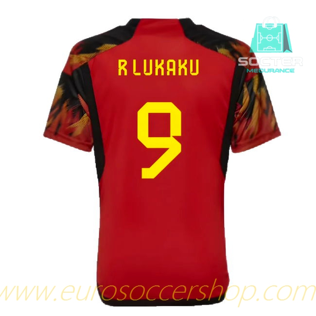 World Cup 2022-2023 Belgium Home Youth Version (R Lukaku 9)