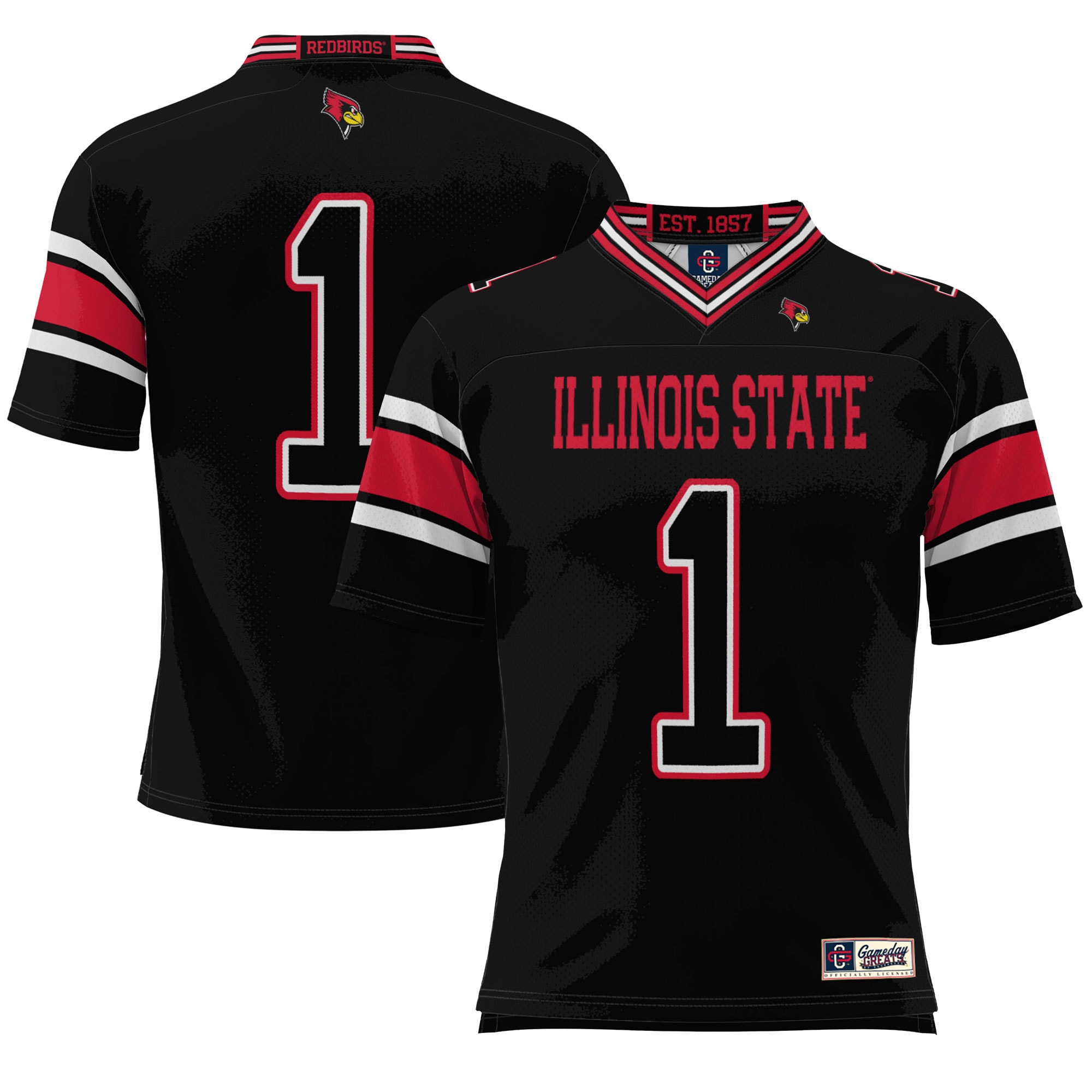 #1 Illinois State Redbirds GameDay Greats Endzone 2026/2027 Football Jersey - Black