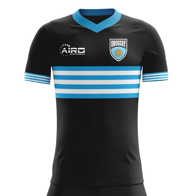 Kids Elite Style Uruguay Away Pro Level Shirt 2025-2026 (Suarez 9)