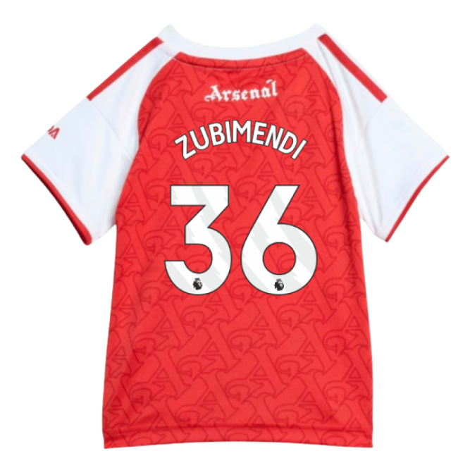 Arsenal 2025-20 Home Football Kit Zubimendi 36 Men L S M_264