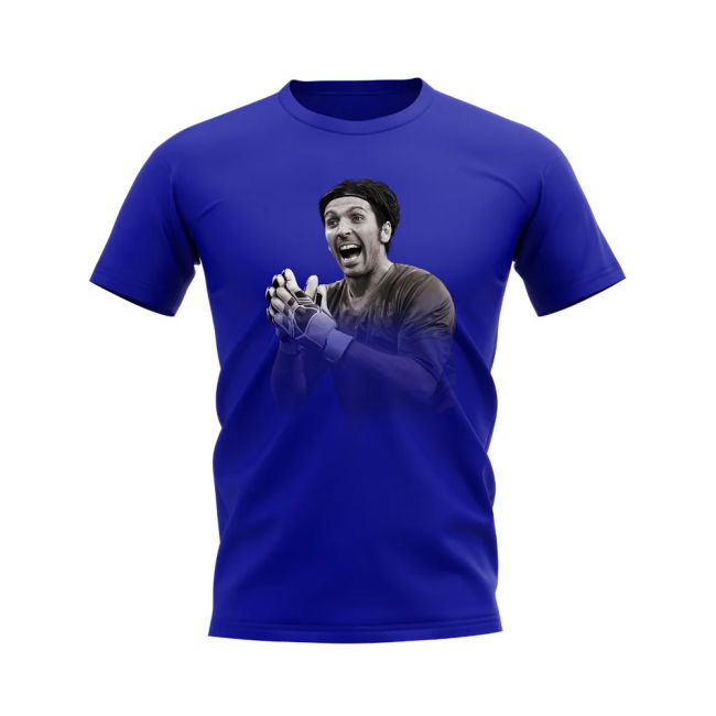 Gigi Buffon Legend T-Shirt (Blue) Premium Premium Quality