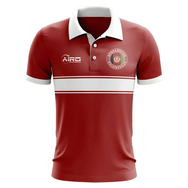 Exclusive-Design Tournament-Edition Afghanistan Concept Stripe Polo