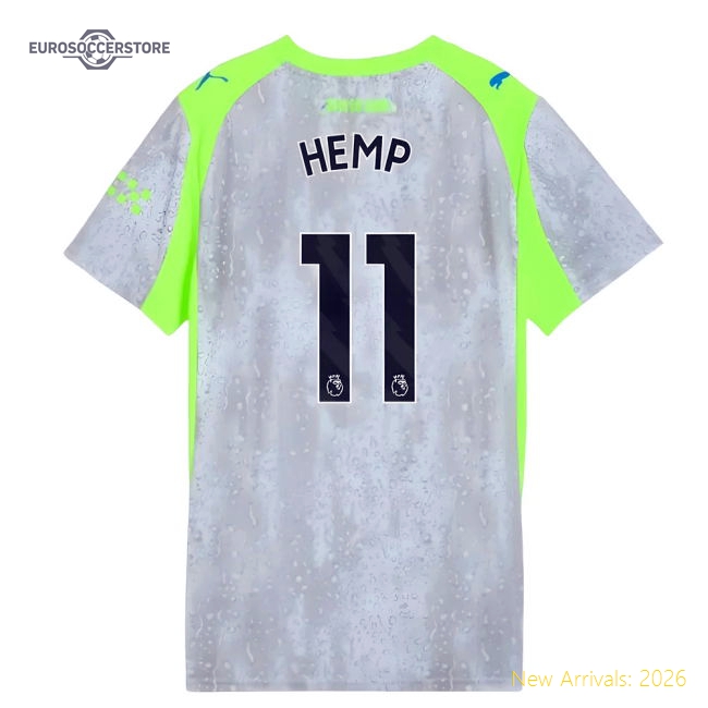 Man City Womens Hemp Refined Jersey Dri-fit Flexible Comfortable