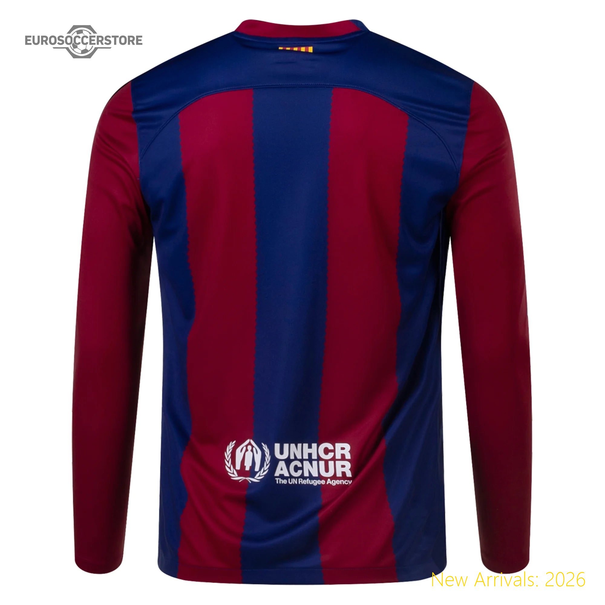 Men Bar Barcelona Long Sleeve Home High-quality Home Jersey 2023