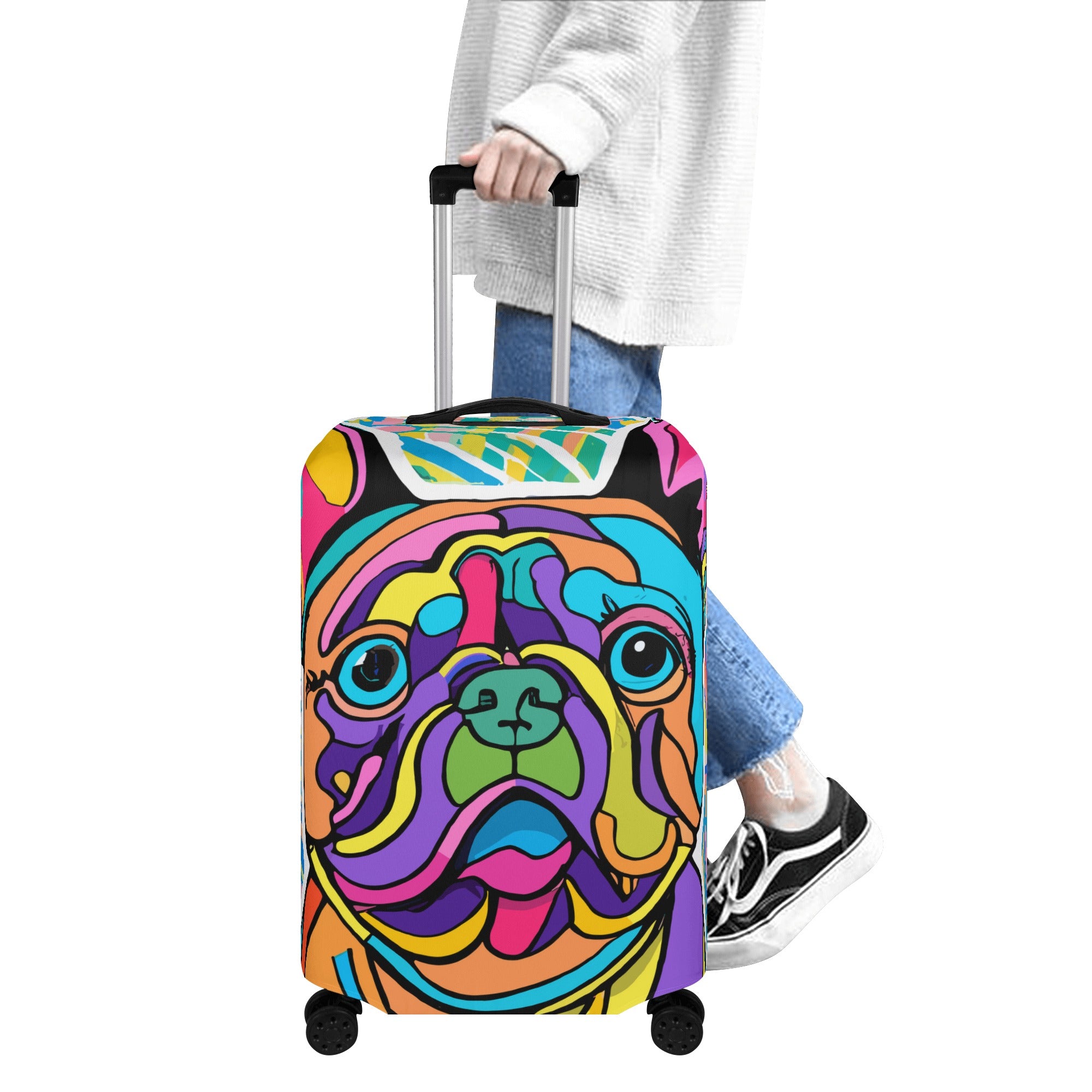 Durable Fashion-Forward Zoe - Luggage Cover for Pet Enthusiasts Stylish