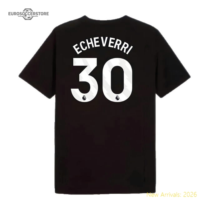 2024-2025 Man City Pumatech Pocket Tee Black Echeverri 30