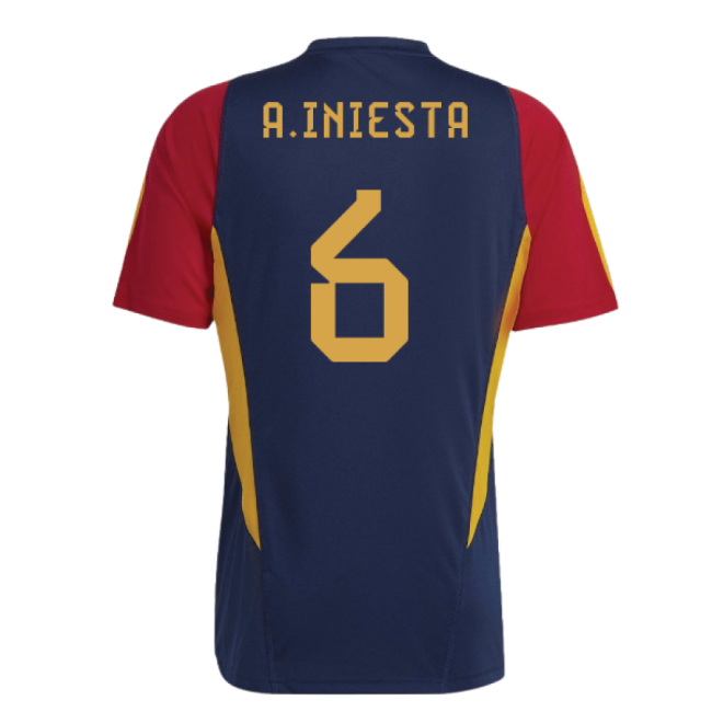 2022-2023 Spain Training Jersey (Navy) (A.Iniesta 6)