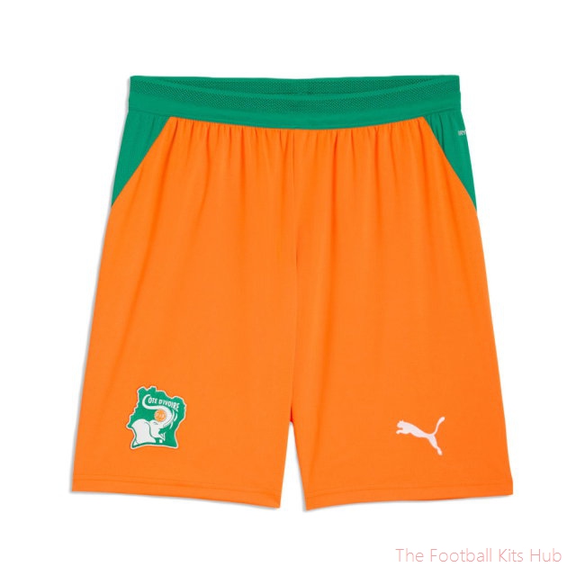 2026-2027 Ivory Coast Home Shorts (Orange)