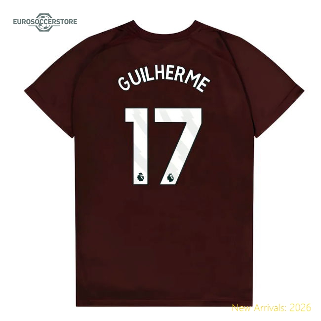 West Ham United Poly T-Shirt (Claret/Blue) - Kids (Guilherme 17)