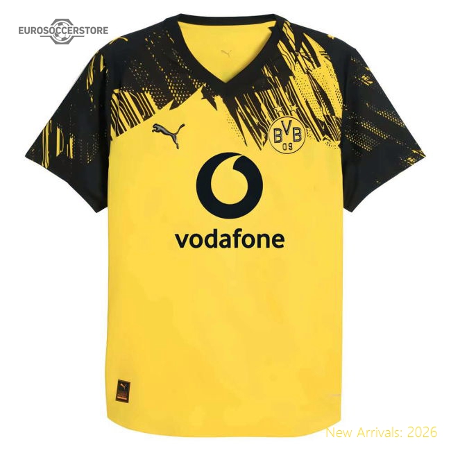 Exceptional 2025-2026 Borussia Dortmund Authentic Home Shirt (your