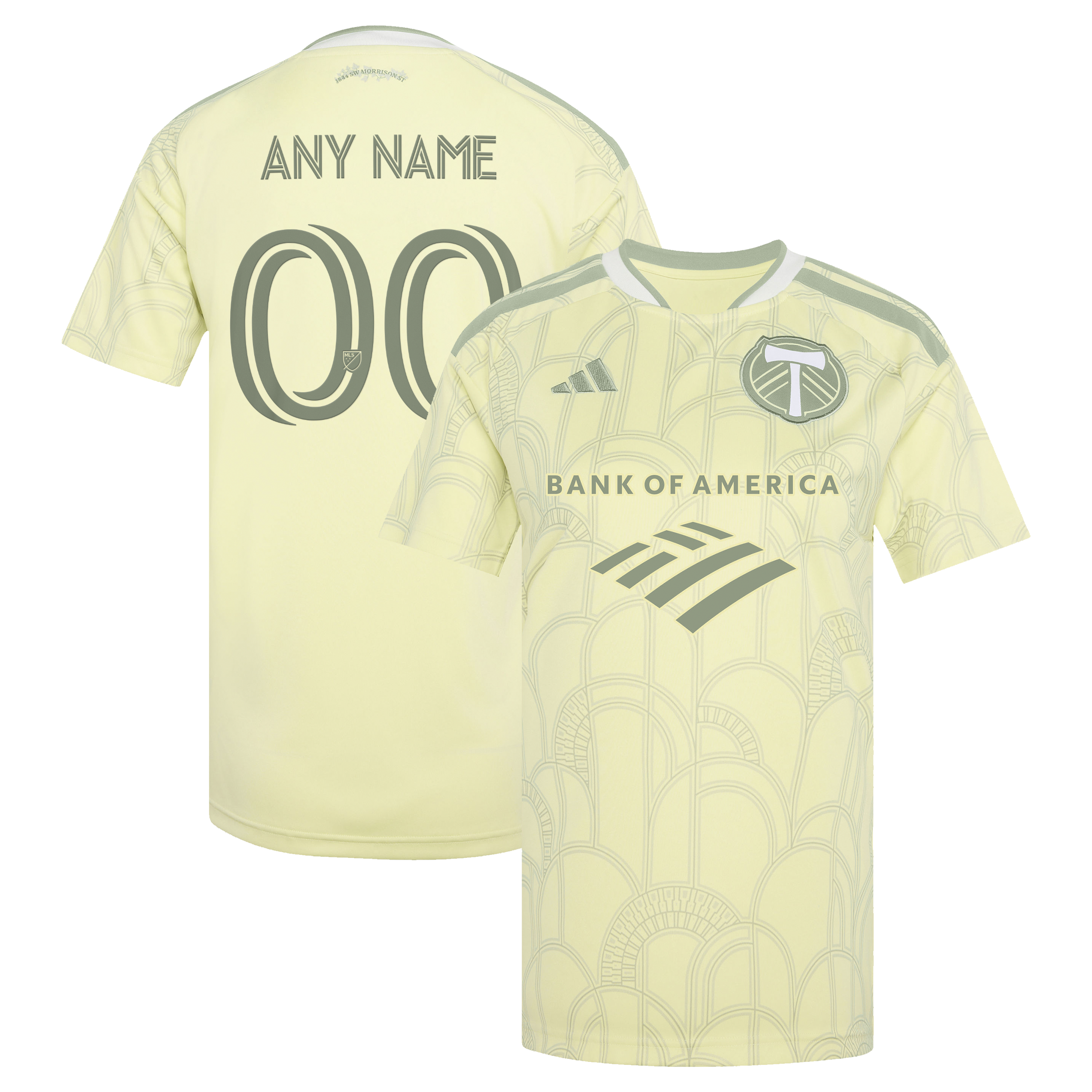 [JED] Portland Timbers Women's 2026 Civic Stadium Kit Replica Custom Jersey - Yellow