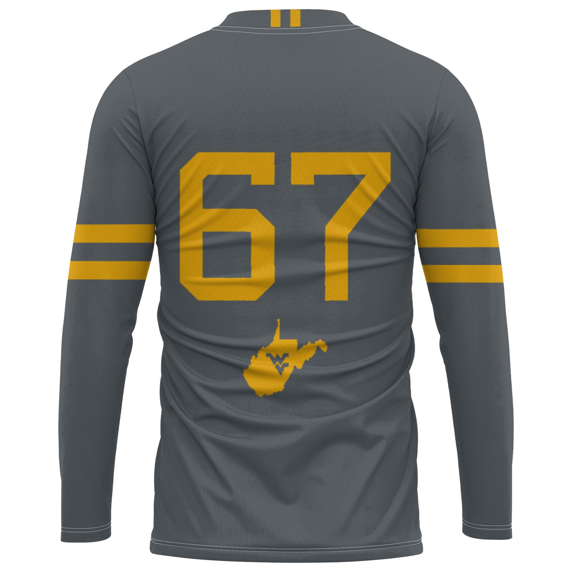 [NJP] West Virginia Mountaineers GameDay Greats Youth Lightweight Women's Volleyball Jersey - Gray