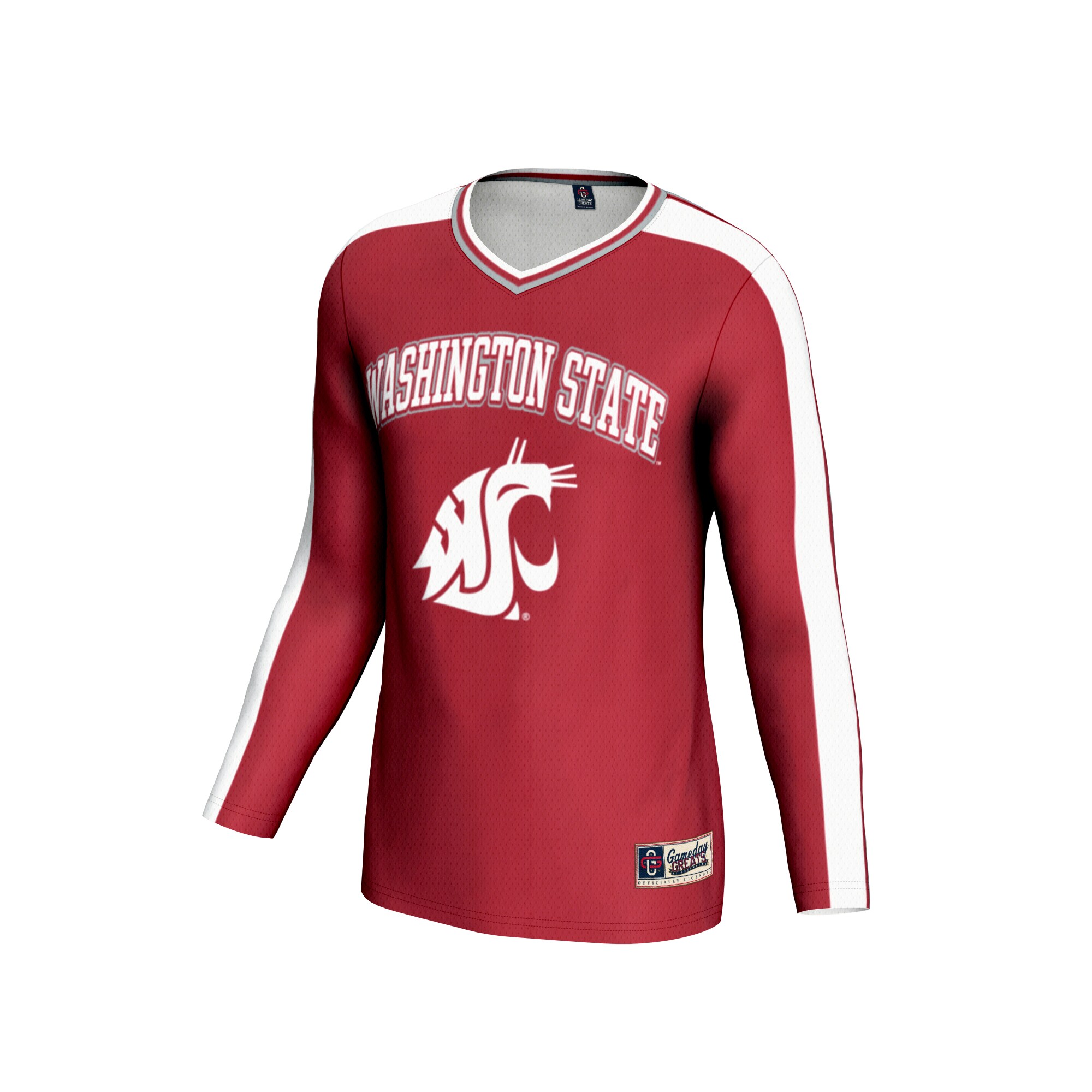 [DDG] Washington State Cougars GameDay Greats Unisex #1 Lightweight Volleyball Fashion Jersey - Crimson