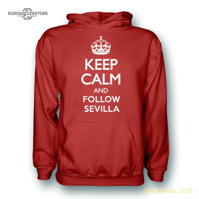 Premium Professional-Grade Keep Calm And Follow Sevilla Hoody (Red)