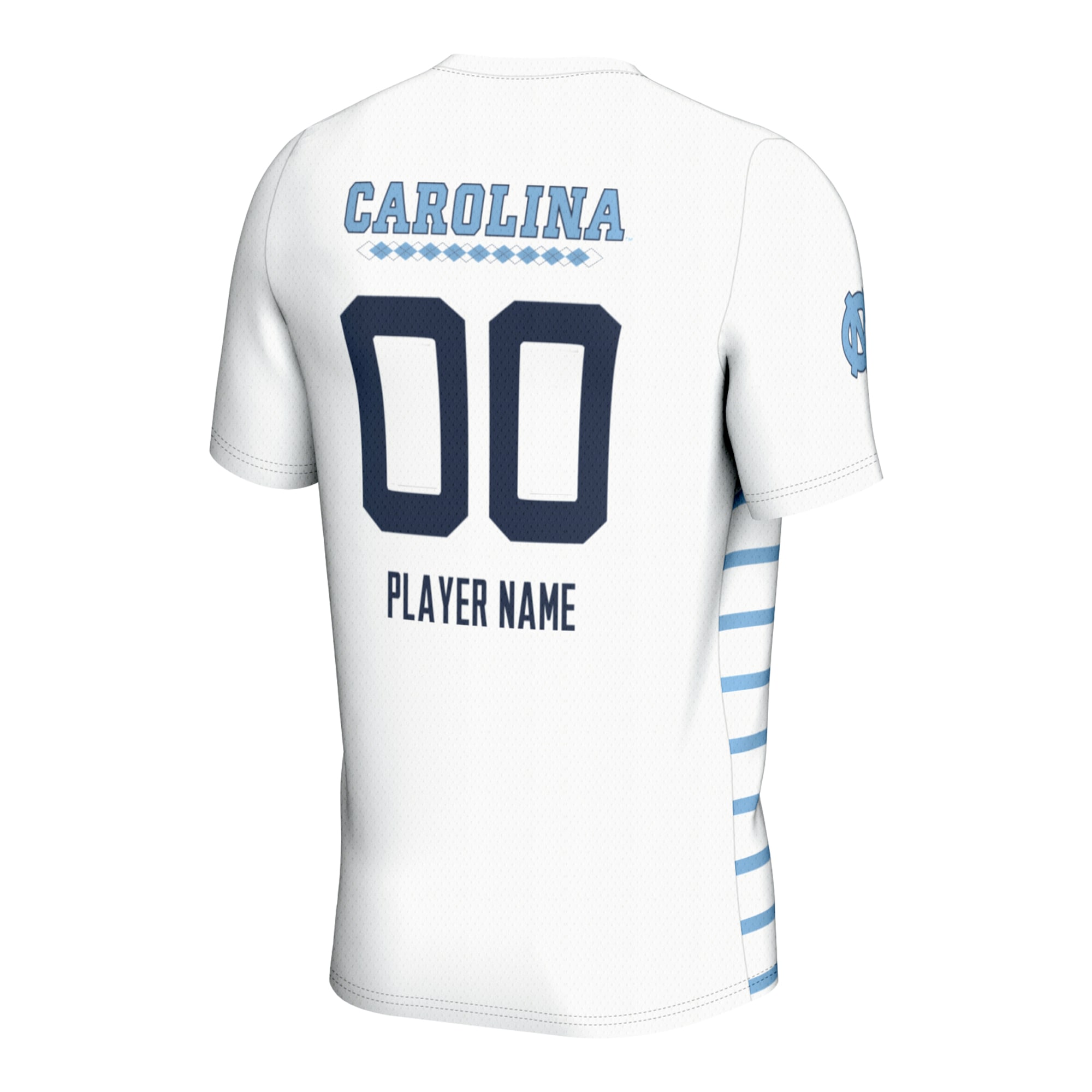 [NJP] North Carolina Tar Heels GameDay Greats Unisex NIL Pick-A-Player Lightweight Soccer Jersey - White