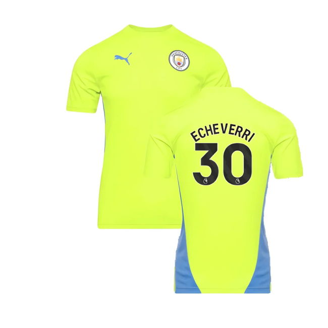 Man City 2024-20 Training Football Shirt Echeverri Signature 30 L M S
