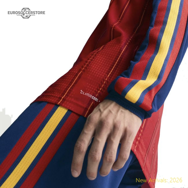 Spain Long Sleeve Home Kit 2026-2027 Game Replica Jersey