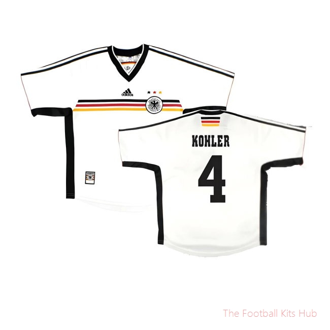 Germany 1998-00 Home Shirt ((Very Good) L) (Kohler 4)