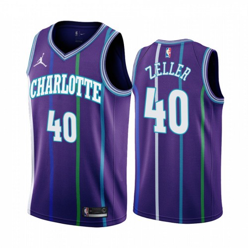 Purple Nike Charlotte Hornets #40 Nets Jersey - Performance Fabric