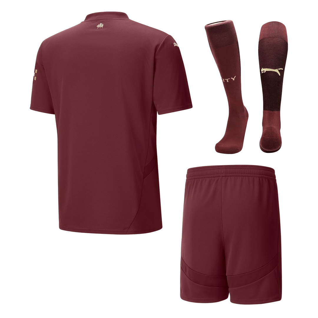 Manchester City Third Away Soccer Jersey Kit(Jersey+Shorts+Socks) 2024