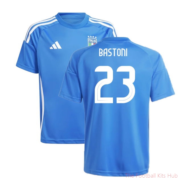 2024-2025 Italy Home Fan Jersey (Kids) (BASTONI 23)