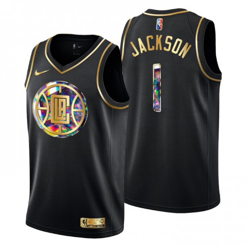 Nuggets Black Angeles Clippers #1 Jersey - Discounted Premium Quality