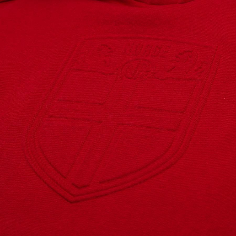 Norway Crest Hoodie Red In Multiple Adult Sizes