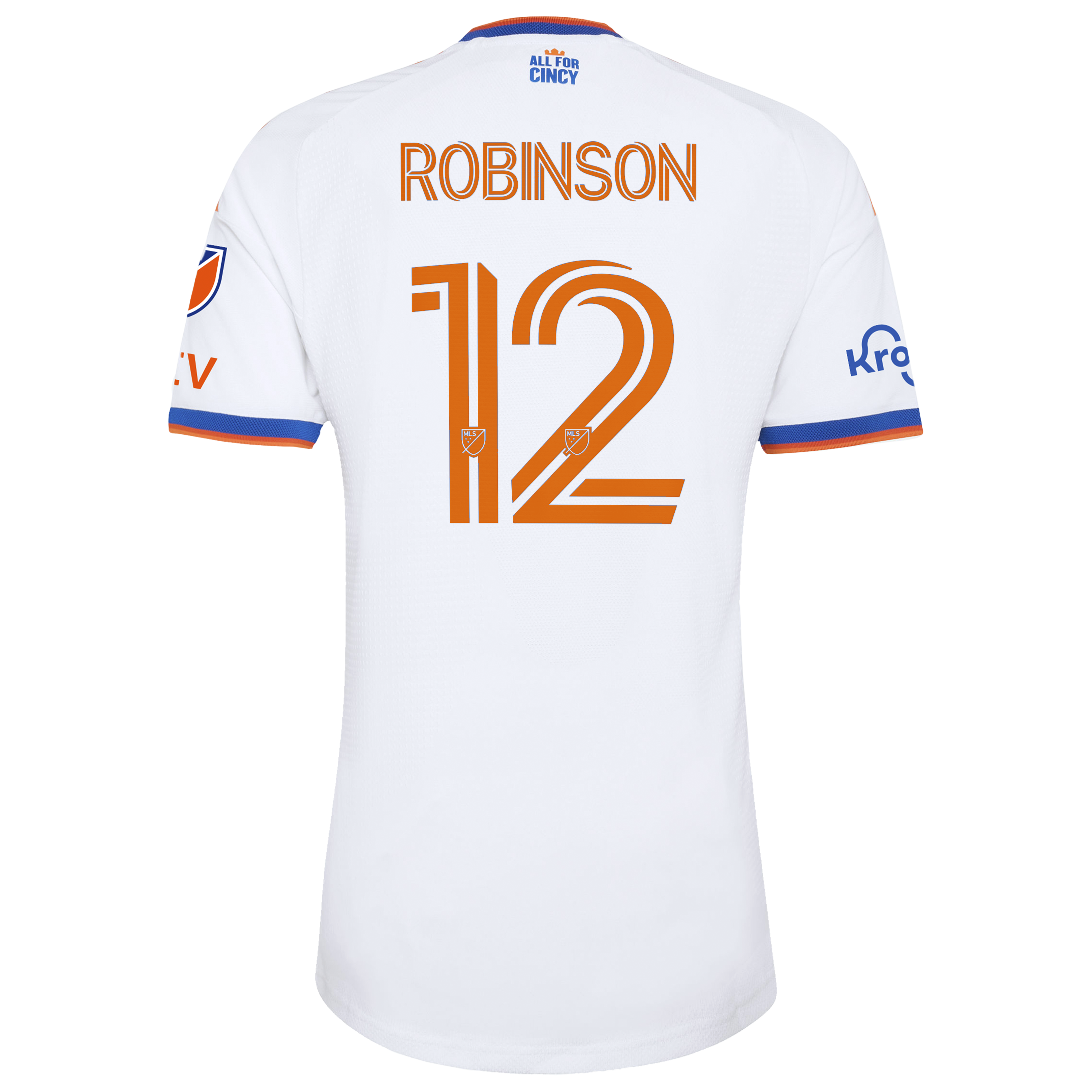 [JED] Miles Robinson FC Cincinnati 2026 The Seven Hills Kit On-Field Authentic Patch Jersey - White